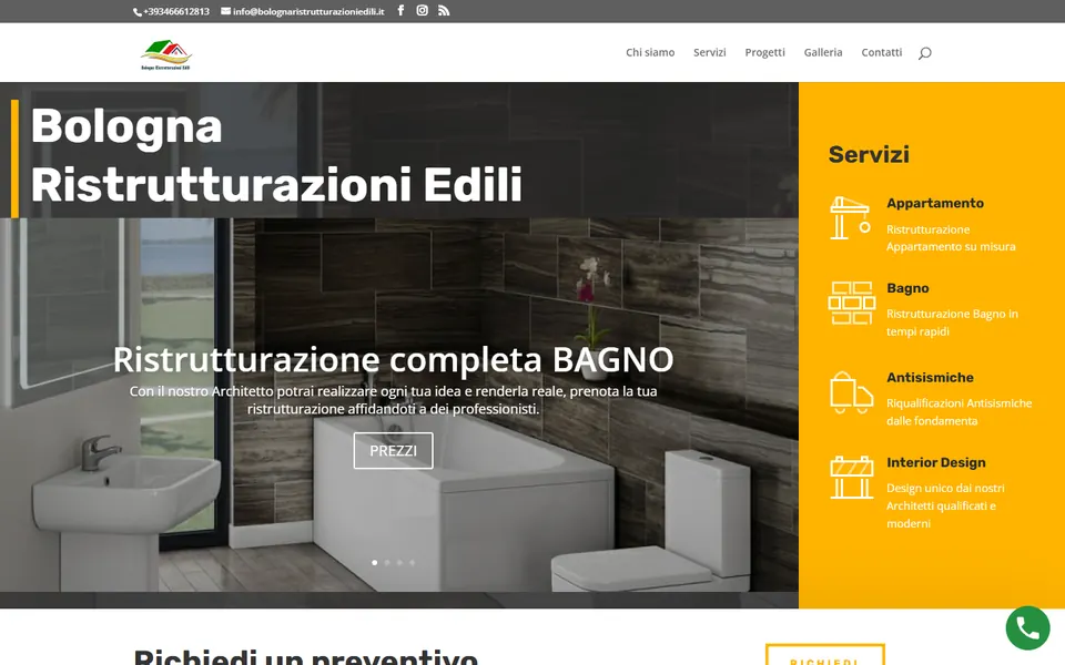 Anteprima del sito Bologna Ristrutturazioni Edili