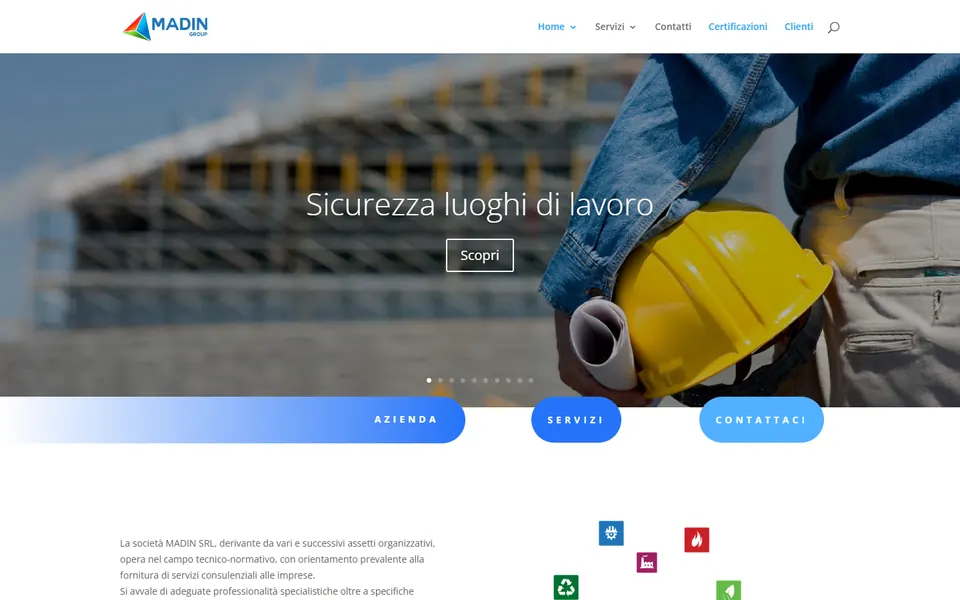 Anteprima del sito Gruppo Madin